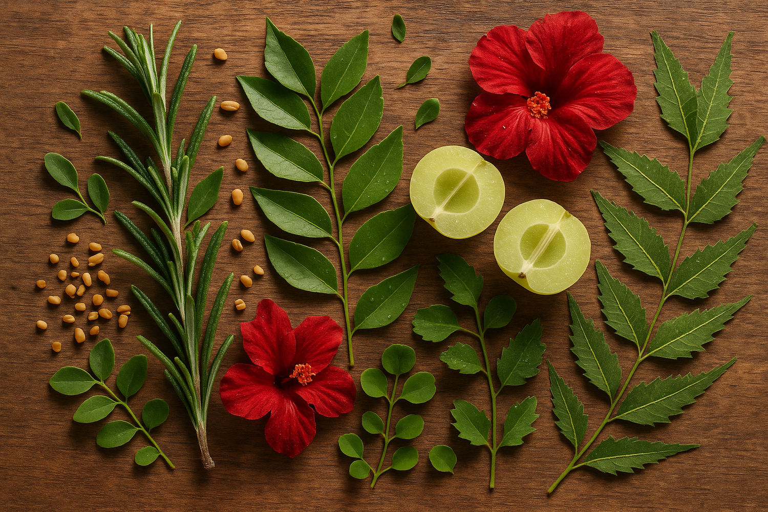 fresh hair oil herbs